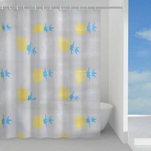 GEDY Tenda doccia Tropical in peva azzurro/giallo L 120 x H 200 cm