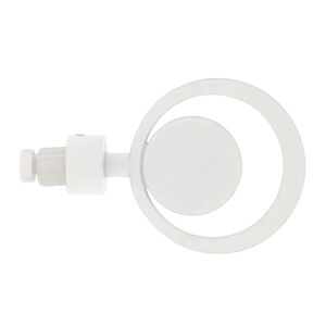 MOBOIS Finale per bastone Modern Design cerchio verniciato bianco Ø 20 mm, 1 pezzo