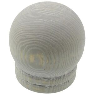 Inspire Finale per bastone Antibes sfera in legno anticato grigio Ø 28 mm , 2 pezzi