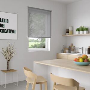 Inspire Tessuto per tende a rullo filtrante  Canberra grigio / argento 102 x 250 cm