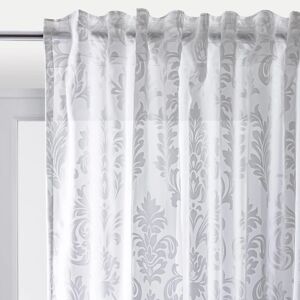 Leroy Merlin Tenda filtrante Damasco bianco, fettuccia e passanti nascosti 140x290 cm