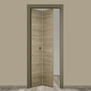 COOPLEGNO Porta pieghevole a libro simmetrica Bergen marrone L 80 x H 210 cm sinistra