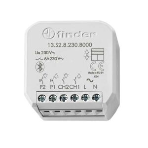 Finder Attuatore Comando Specifico Per Tende/tapparelle Elettriche Bluetooth Da Incasso Tipo 13.S2 Yesly 6a  13s28230b000