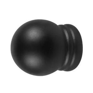 Tecnomat POMOLI BOCCIA COLOR NERO 2 PEZZI PER BASTONE Ø 20 mm