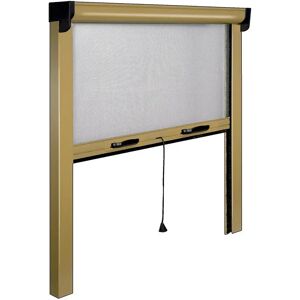 Tecnomat ZANZARIERA IRS AVVOLGIBILE VERTICALE BRONZO CON RALLENTAMENTO 120x160 cm (LxH)