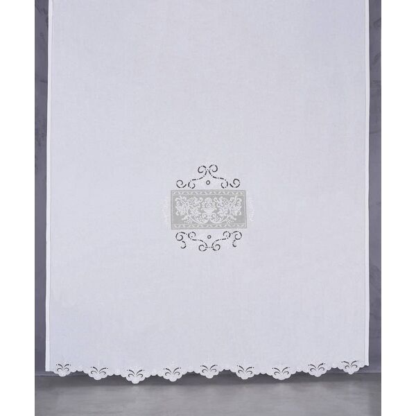 blanco gte751 tenda in lino ricami ad intaglio a mano 260x300 cm colore ecrù - tn48