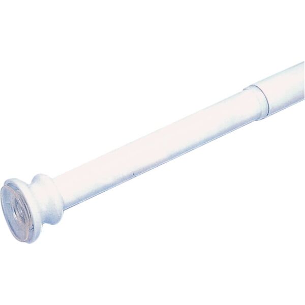 nbrand tubodocc110/200 telaio per tenda doccia bastone allungabile cm 110-200 diametro tubo 25 mm colore bianco