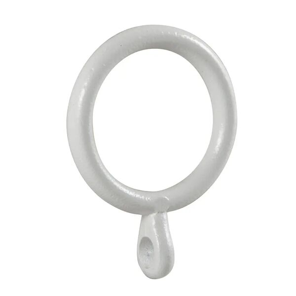 tecnomat anelli con occhiolo Ø 24 mm color bianco 4 pezzi per bastone Ø 13 mm