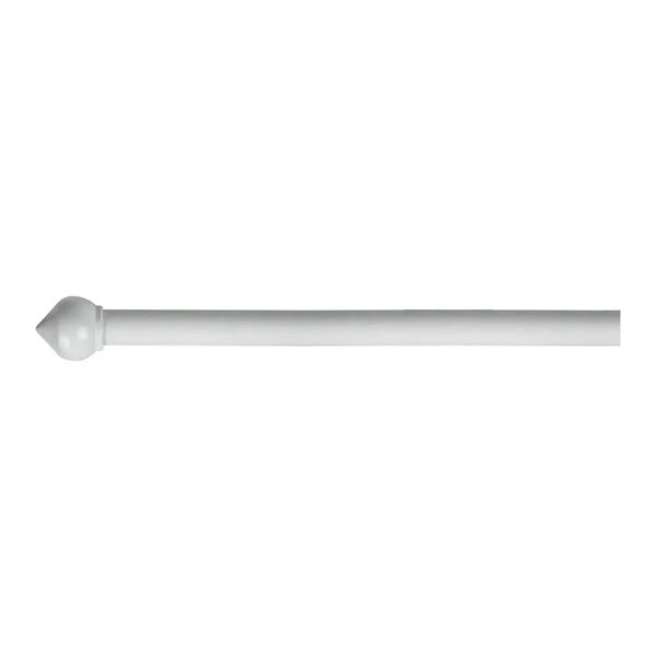 tecnomat bastone per tende bulbo Ø 20-17 mm 160-300 cm ferro bianco 3 supporti