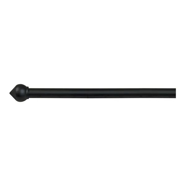 tecnomat bastone per tende bulbo Ø 20-17 mm 160-300 cm ferro nero 3 supporti