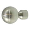 Leroy Merlin Finale per bastone Stelvio sfera in alluminio galvanizzato cromo Ø 16 mm, 2 pezzi