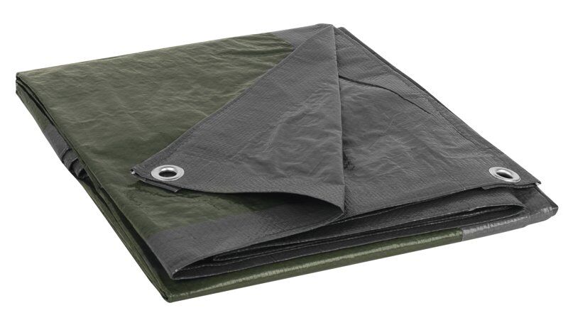 Meru Protective PE Tarpaulin - telo pavimento tenda Green/Grey 2 x 2 m