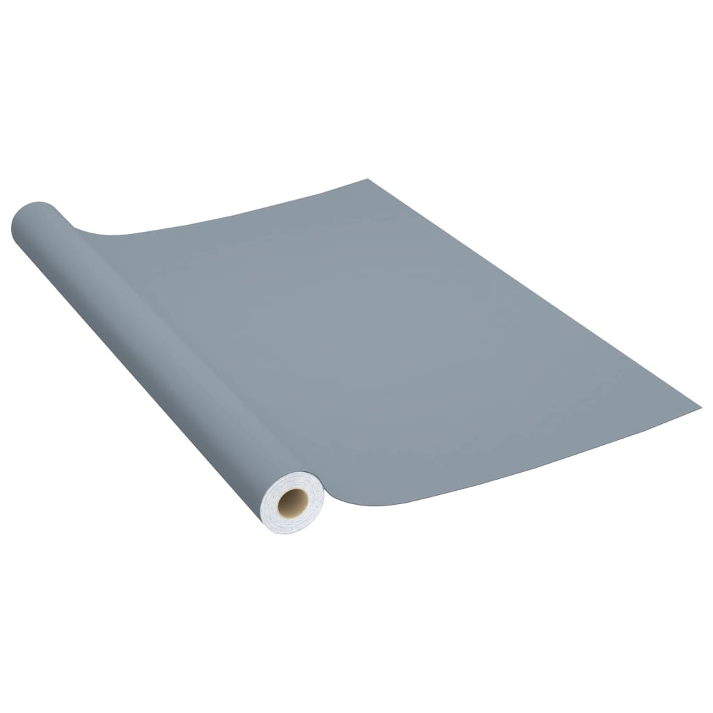 vidaXL Pellicola Autoadesiva per Mobili Grigia 500x90 cm in PVC