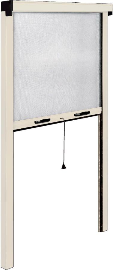 irs Zv06112025015 Zanzariera A Rullo Verticale Per Porta Alluminio Colore Avorio Ral 1013 Cm 120x250 - Sottile Verticale Porta Zv06112025015