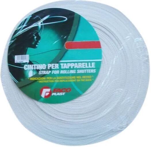 Tecnomat CINTINO PER TAPPARELLA FA.CO.PLAST 22 g 22 mm 50 m PORTAFINESTRA COTONE GRIGIO / AVANA