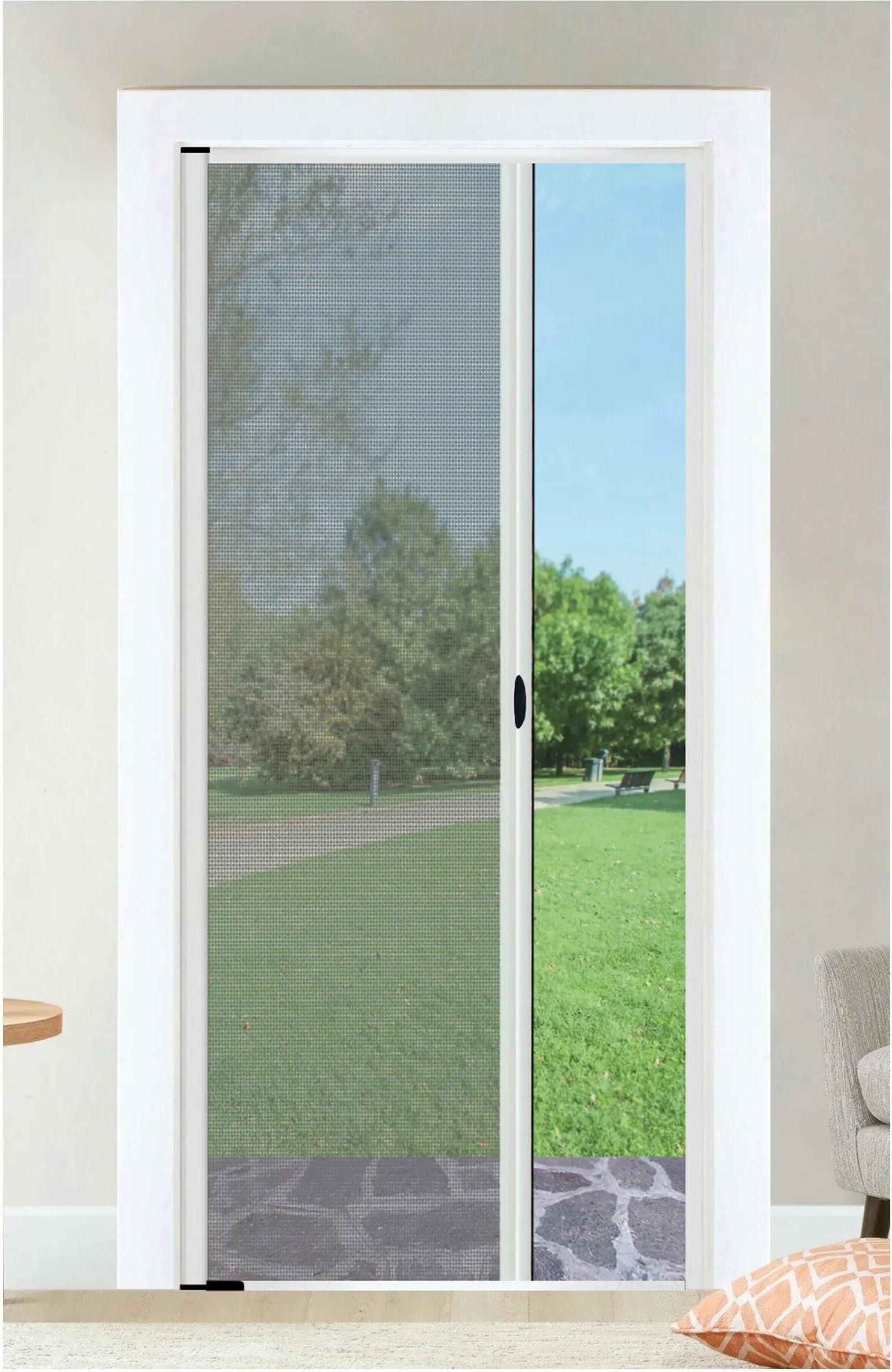 Tecnomat ZANZARIERA A RULLO BIANCA RAL 9010 CON CHIUSURA MAGNETICA 160x250 cm (LxH)