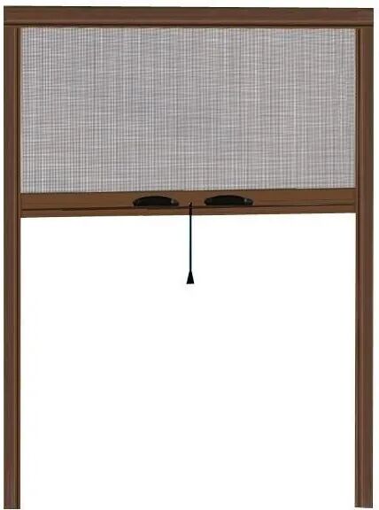 Tecnomat ZANZARIERA A RULLO MARRONE RAL 8014 CON FRIZIONE 80x170 cm (LxH)