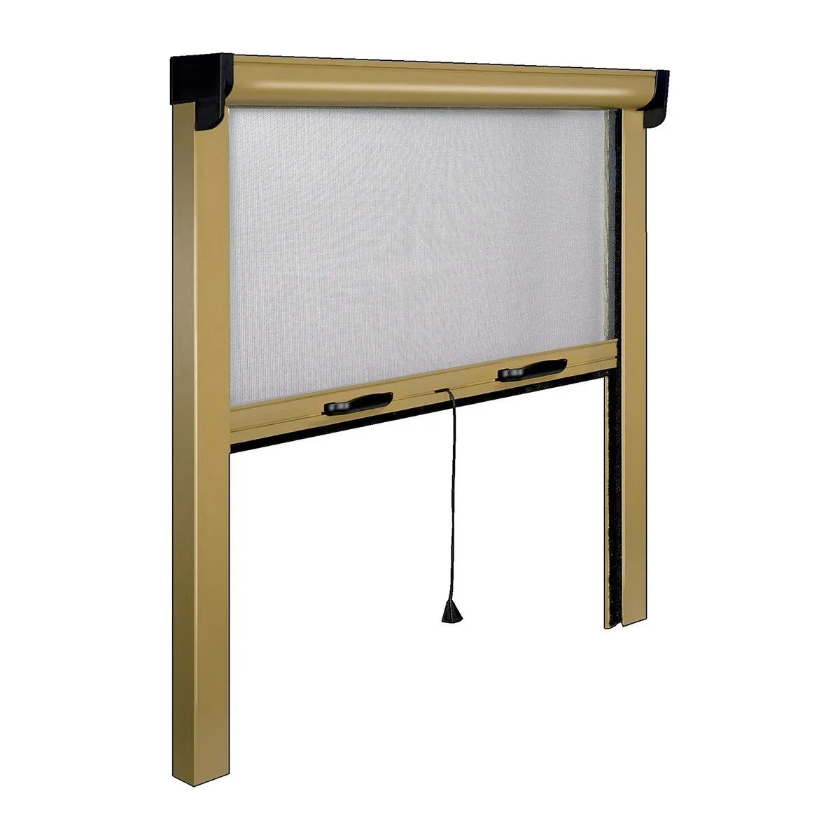 Tecnomat ZANZARIERA IRS AVVOLGIBILE VERTICALE BRONZO CON RALLENTAMENTO 100x160 cm (LxH)