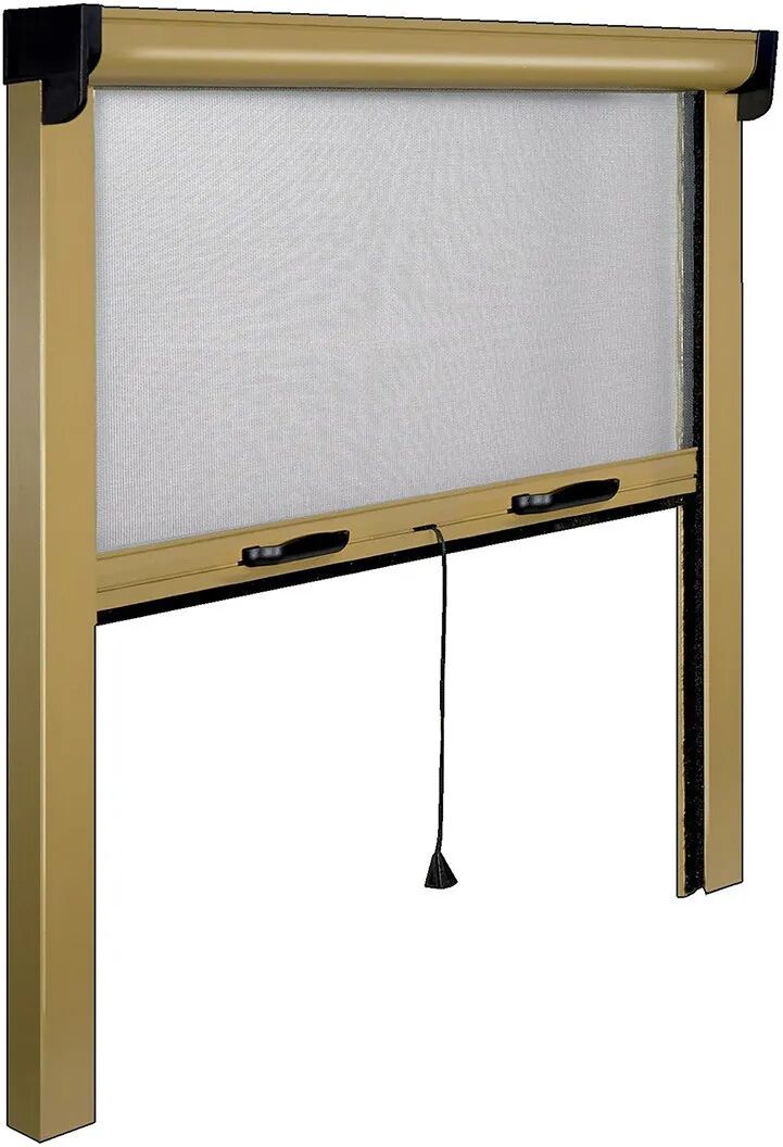 Tecnomat ZANZARIERA IRS AVVOLGIBILE VERTICALE BRONZO CON RALLENTAMENTO 120x160 cm (LxH)