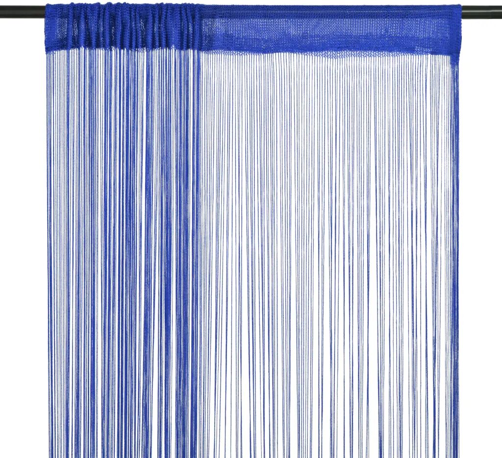 vidaXL Draadgordijnen 140x250 cm blauw 2 st