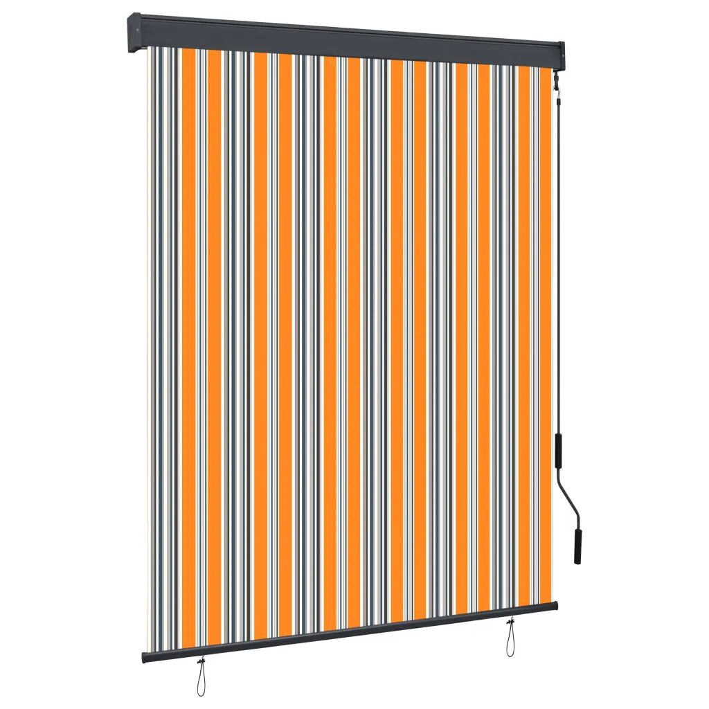 vidaXL Rolgordijn voor buiten 140x250 cm geel en blauw