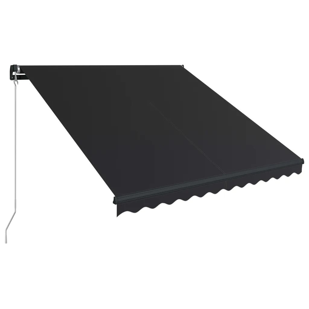 vidaXL Luifel handmatig uittrekbaar 300x250 cm antraciet