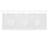 HOME WOHNIDEEN Corazon, Cafehaus/bistrogordijn/vitrage, batist met gehaakte boord, afmetingen (H x B): (45 x 120 cm), 052417-0101 45 X 120, White