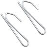 UBERMing 30 Pcs Metal Curtain Hooks Pinch Pleat Hooks Single Prongs Drapery Pin Hooks Deep Prong Pleat Hooks for Pencil Pleat Curtains