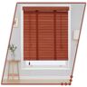Gvqng Venetian Blinds, Natural Solid Wood Blind, Blackout Blinds, Wooden Blinds for Windows, Wooden Venetian Blinds, Solid Wood Blinds, Horizontal Blinds for Indoor and Outdoor,C,70x80cm/28 * 31in