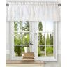 Ellis Curtain Ellis gordijn gegolfd vulmiddel Valance, wit, 54" x 13