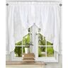 Ellis Curtain Ellis gordijn met ruches Swag, wit, 60" x 38