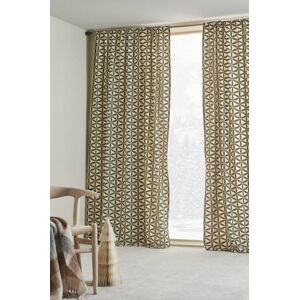 VALERIA multifunksjonsgardin 2-pk Grønn/beige