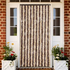 vidaXL Insektgardin beige og lysebrun 90x200 cm chenille