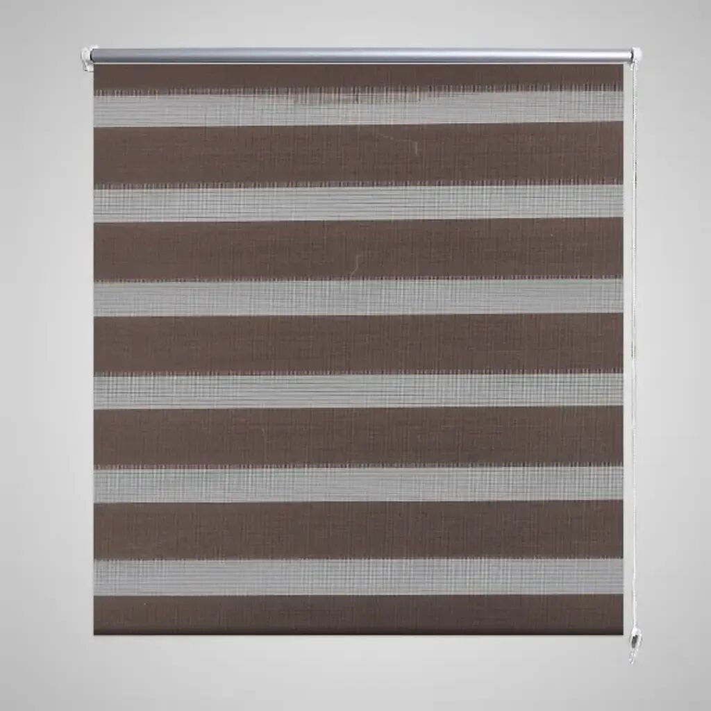 vidaXL Zebra Gardiner 70 x 120 cm Kaffe Farge