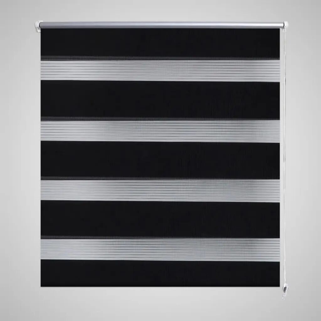 vidaXL Zebra Gardiner 90 x 150 cm Svart