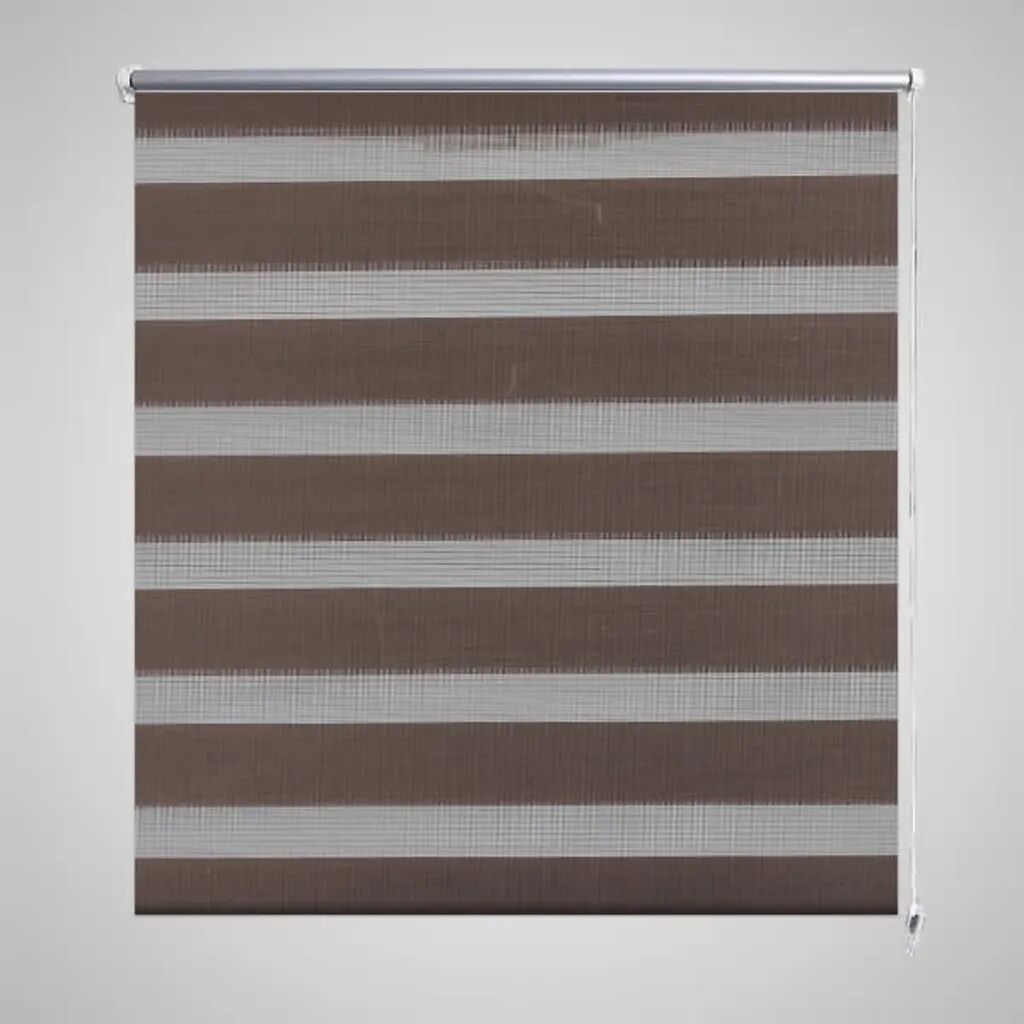 vidaXL Zebra Gardiner 120 x 230 cm Kaffe Farge