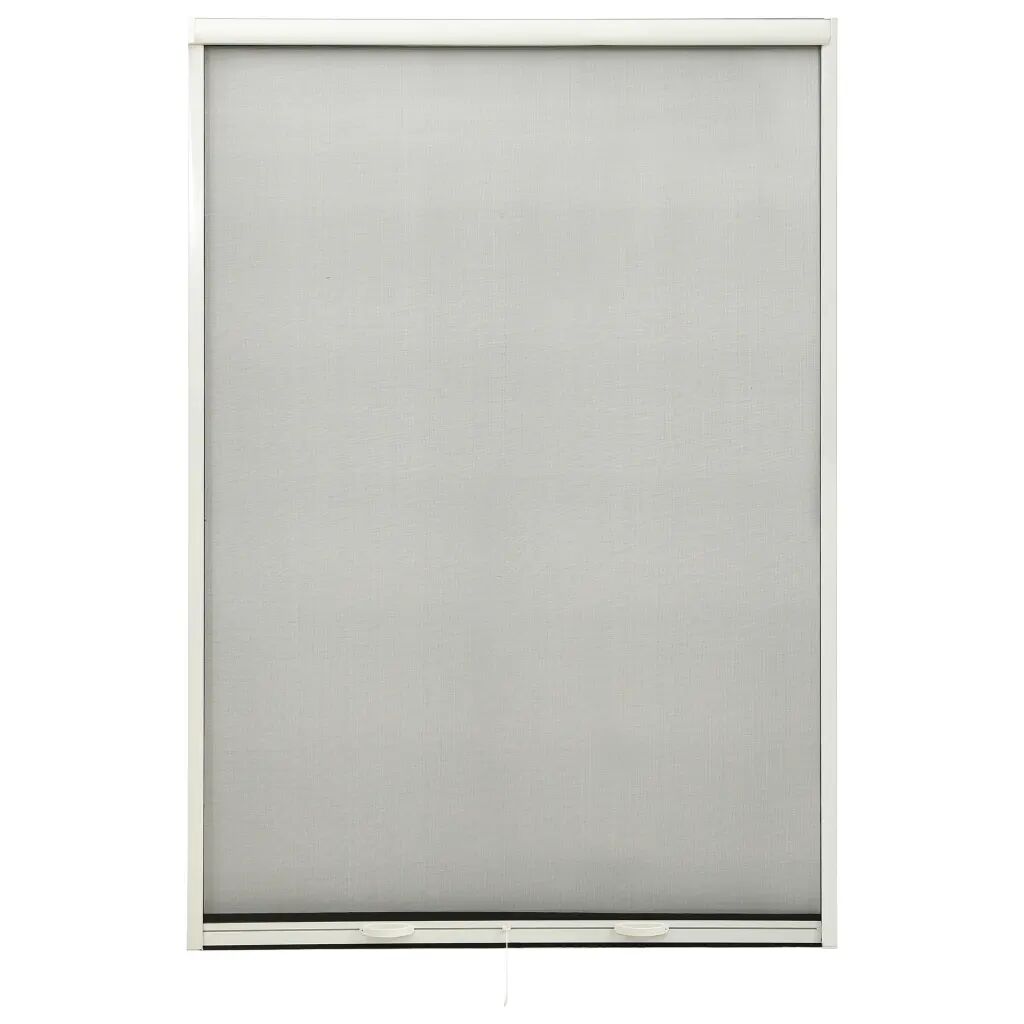 vidaXL Nedrullbar insektskjerm for vinduer hvit 110x170 cm