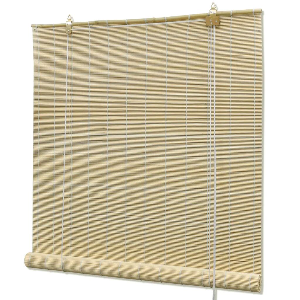 vidaXL Estore/persiana em bambu 80x220 cm natural