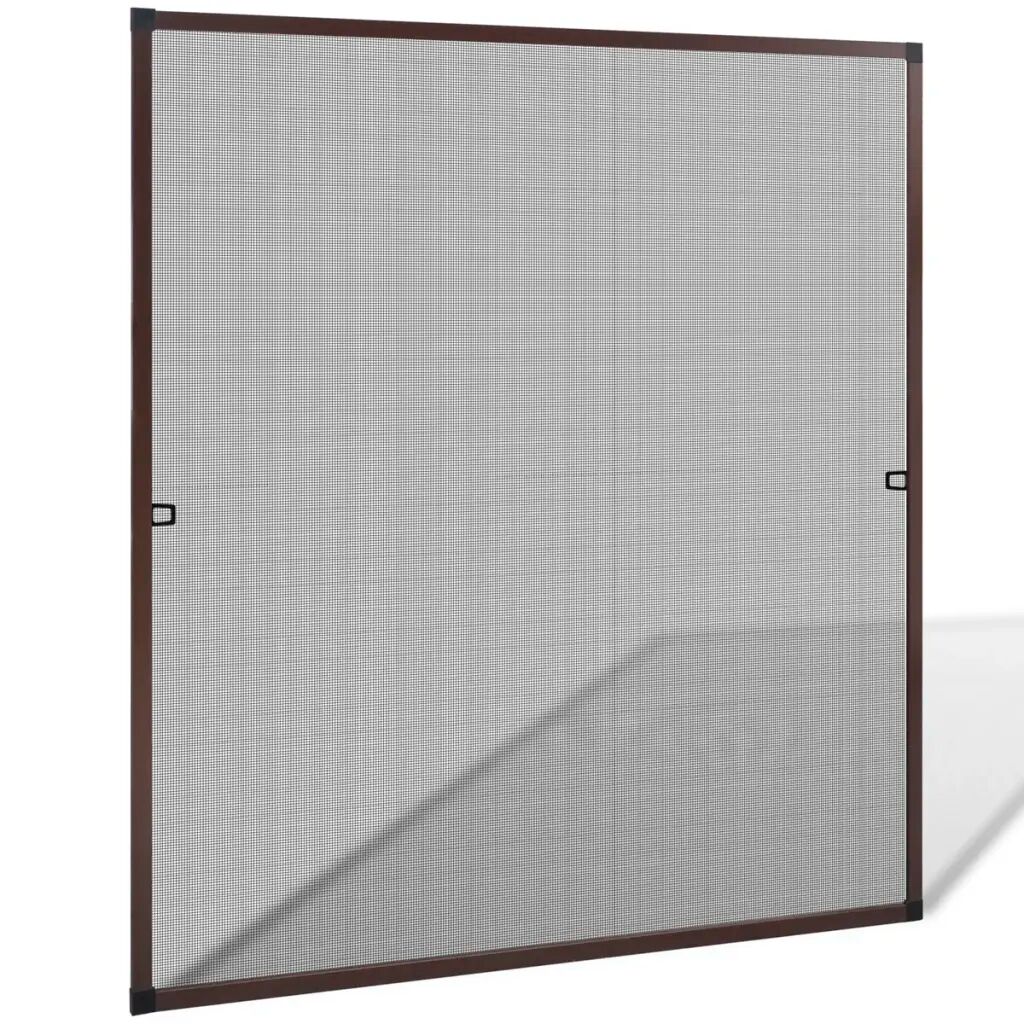vidaXL Rede anti-insetos para janelas 120 x 140 cm, castanho