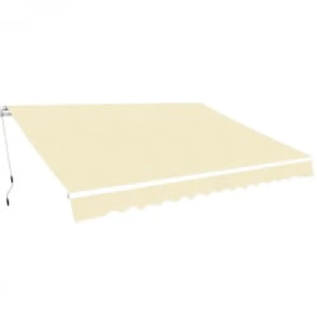 vidaXL Toldo dobrável manual 600 cm creme