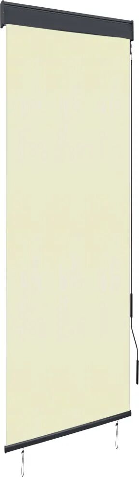 vidaXL Estore de rolo para exterior 60x250 cm creme