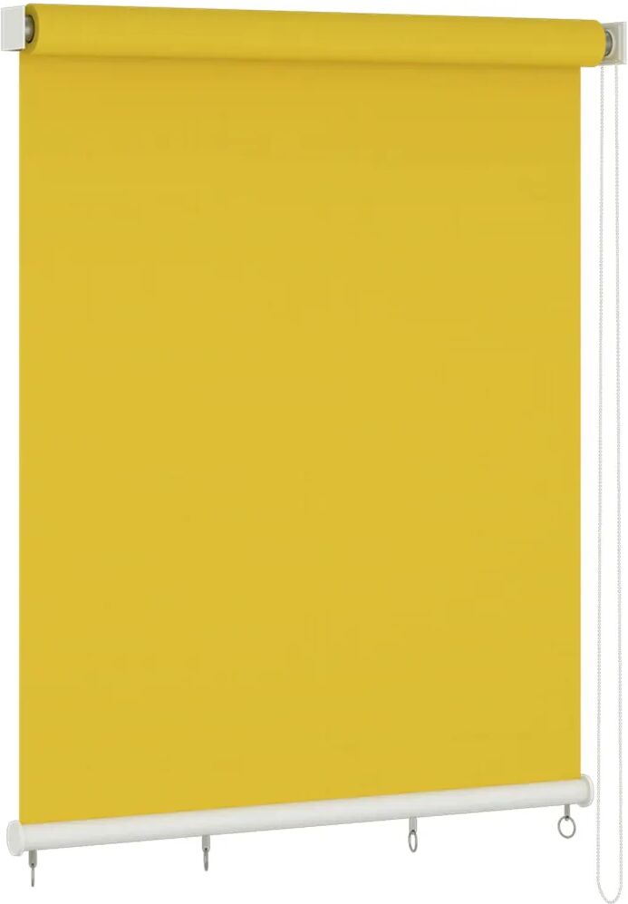 vidaXL Estore de rolo para exterior 200x140 cm amarelo