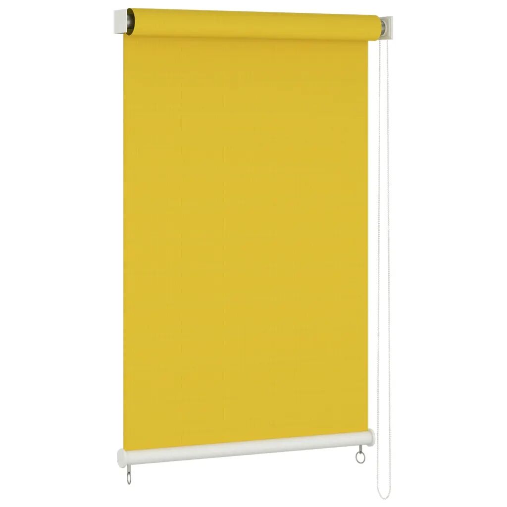 vidaXL Estore de rolo para exterior 60x230 cm amarelo