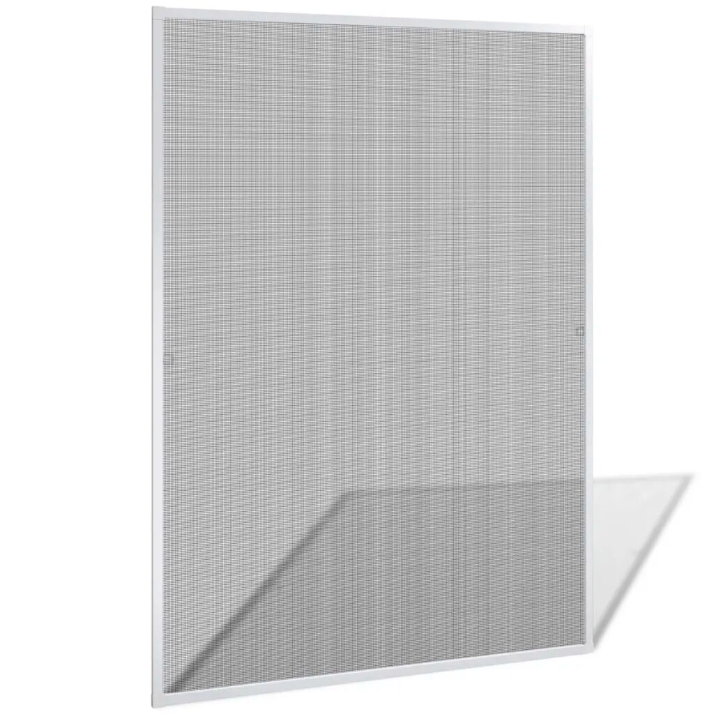 vidaXL Plasă albă pentru ferestre împotriva insectelor 130 x 150 cm