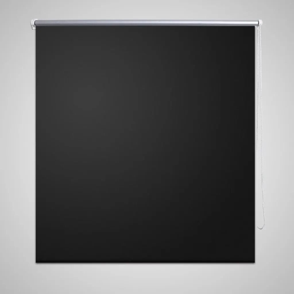 vidaXL Rullgardin svart 80 x 175 cm mörkläggande