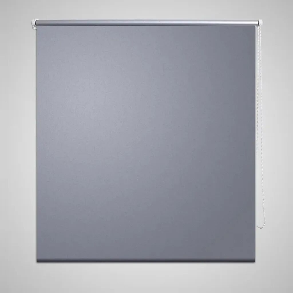 vidaXL Rullgardin grå 100 x 230 cm mörkläggande
