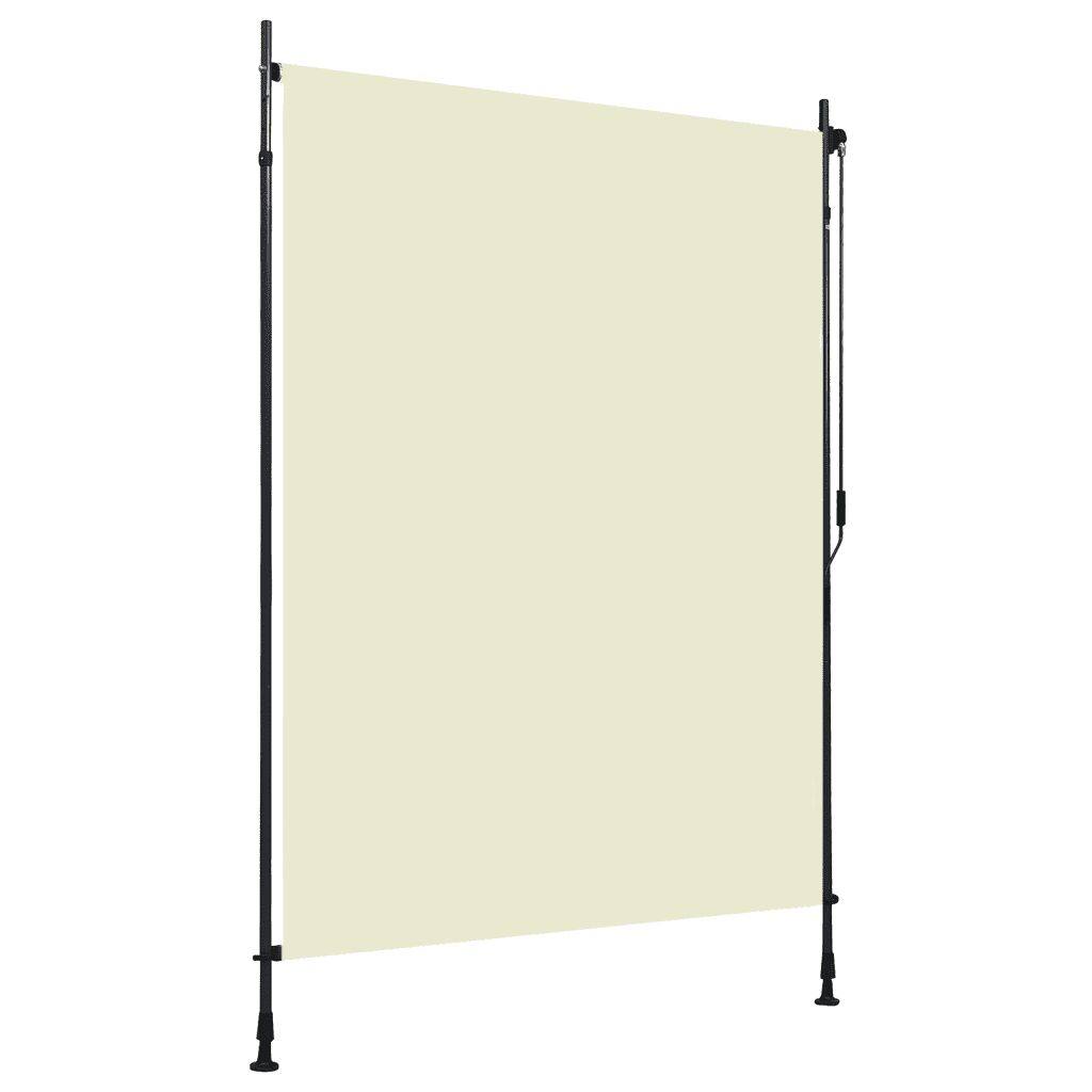 vidaXL Rullgardin utomhus 150x270 cm gräddvit