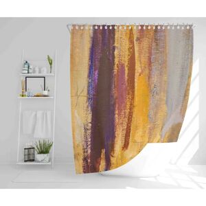Rio Frisbie Polyester Shower Curtain brown 168.0 H x 168.0 W cm