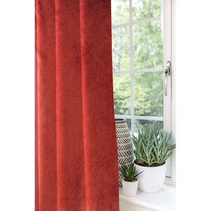 Symple Stuff Matt Velvet Curtains 2 Panels   Spice Orange Red Luxury Soft Made To Order Curtains & Drapes   Cotton Pencil Pleat Blackout Lined Width 1 red 228.0 H x 167.0 W cm