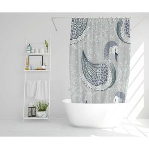 Rosalind Wheeler Silenus 2 Piece Polyester Shower Curtain Set gray 168.0 H x 168.0 W cm